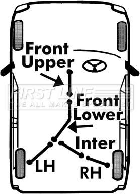 First Line FKB2324 - Трос, гальмівна система autocars.com.ua