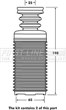 First Line FPK7109 - Відбійник, буфер амортизатора autocars.com.ua