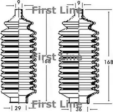 First Line FSG3120 - Комплект пилника, рульове управління autocars.com.ua