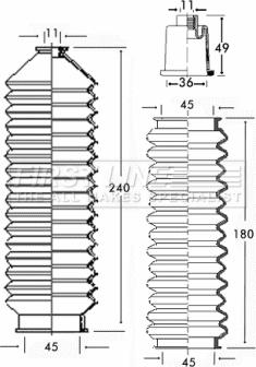First Line FSG3201 - Комплект пилника, рульове управління autocars.com.ua