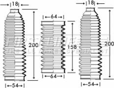 First Line FSG3221 - Комплект пилника, рульове управління autocars.com.ua