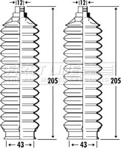 First Line FSG3335 - Комплект пилника, рульове управління autocars.com.ua