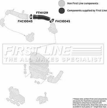 First Line FTH1129 - Рукав повітрозабірника, повітряний фільтр autocars.com.ua