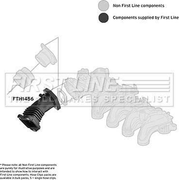 First Line FTH1456 - Рукав повітрозабірника, повітряний фільтр autocars.com.ua
