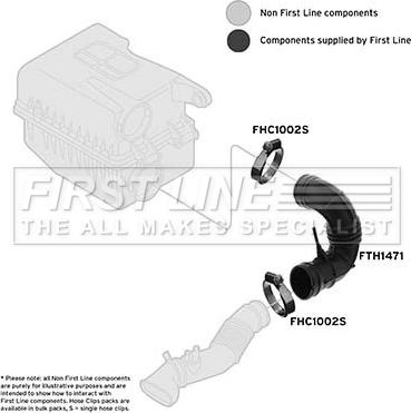 First Line FTH1471 - Рукав повітрозабірника, повітряний фільтр autocars.com.ua