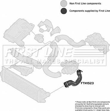 First Line FTH1523 - Трубка нагнітається повітря autocars.com.ua