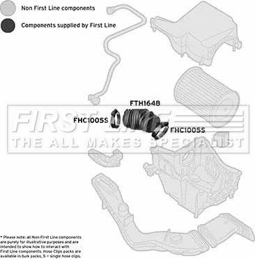 First Line FTH1648 - Рукав повітрозабірника, повітряний фільтр autocars.com.ua