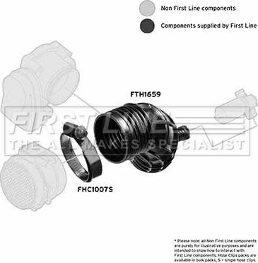 First Line FTH1659 - Рукав повітрозабірника, повітряний фільтр autocars.com.ua