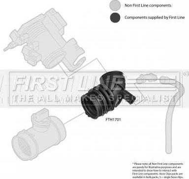 First Line FTH1701 - Рукав повітрозабірника, повітряний фільтр autocars.com.ua