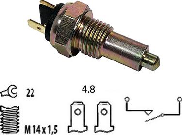 Fispa 3.234245 - Датчик, контактний перемикач, фара заднього ходу autocars.com.ua