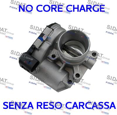 Fispa 88.473R - Патрубок дросельної заслінки autocars.com.ua