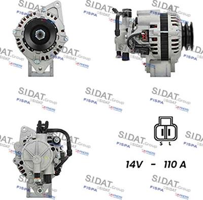 Fispa A12HY0167A2 - Генератор autocars.com.ua