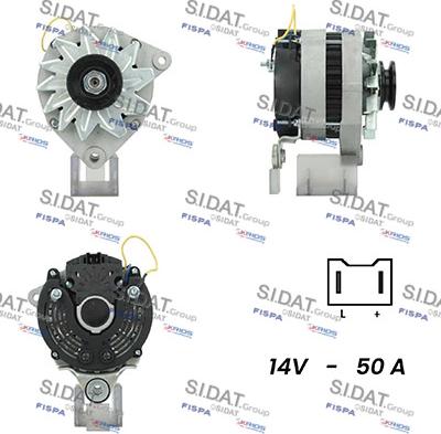 Fispa A12VA0288A2 - Генератор autocars.com.ua