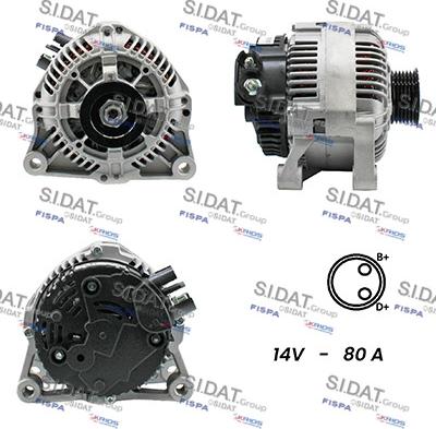 Fispa A12VA0804A2 - Генератор autocars.com.ua