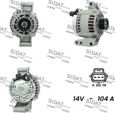 Fispa A12VS0060A2 - Генератор autocars.com.ua