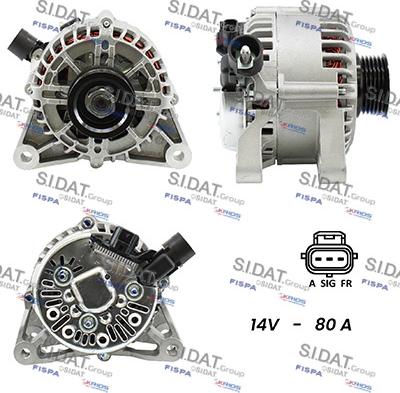 Fispa A12VS0152A2 - Генератор autocars.com.ua