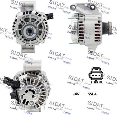 Fispa A12VS1167 - Генератор autocars.com.ua