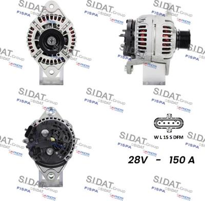 Fispa A24BH0088 - Генератор autocars.com.ua