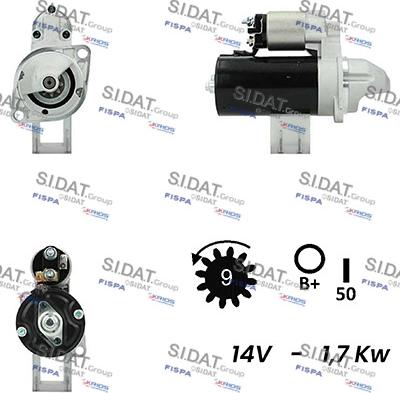 Fispa S12BH0104 - Стартер autocars.com.ua