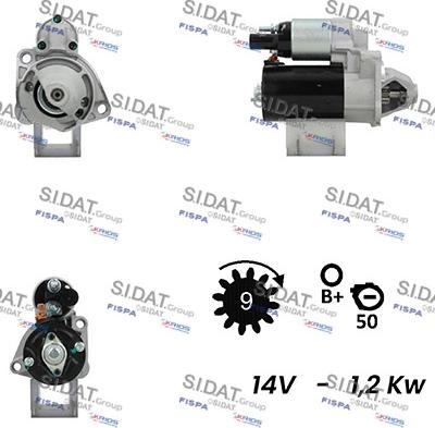 Fispa S12BH0248A2 - Стартер autocars.com.ua