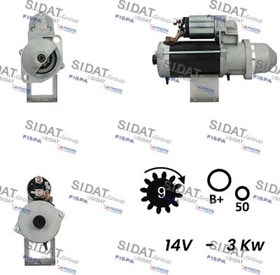 Fispa S12BH0304A2 - Стартер autocars.com.ua