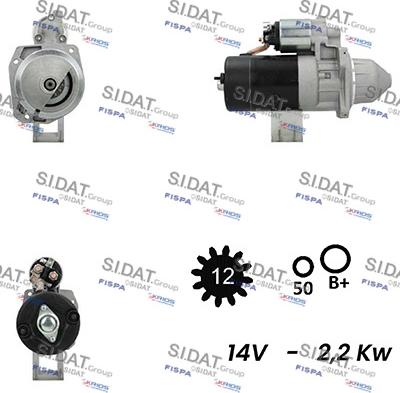 Fispa S12BH0343A2 - Стартер autocars.com.ua