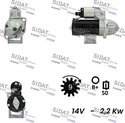 Fispa S12BH0483A2 - Стартер autocars.com.ua