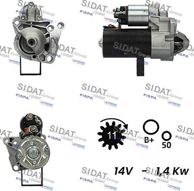 Fispa S12BH0688A2 - Стартер autocars.com.ua