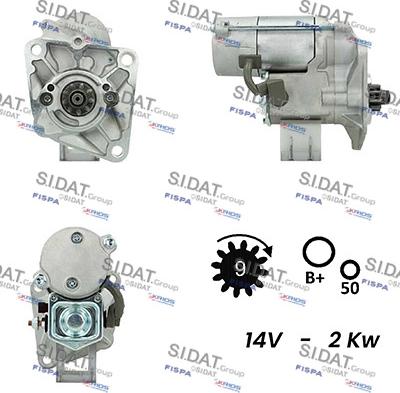 Fispa S12DE0179A2 - Стартер autocars.com.ua