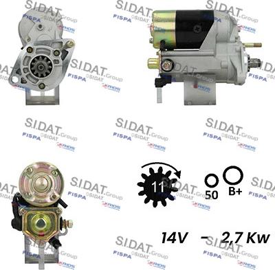 Fispa S12DE0228A2 - Стартер autocars.com.ua