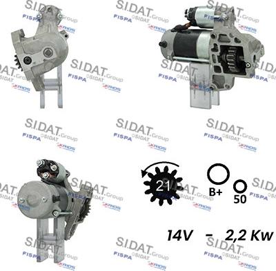 Fispa S12DE0345A2 - Стартер autocars.com.ua