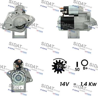 Fispa S12MH0218A2 - Стартер autocars.com.ua