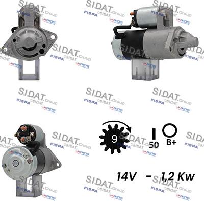 Fispa S12MH0222A2 - Стартер autocars.com.ua