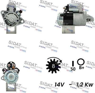 Fispa S12MH0331A2 - Стартер autocars.com.ua