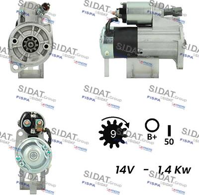 Fispa S12MH0332A2 - Стартер autocars.com.ua