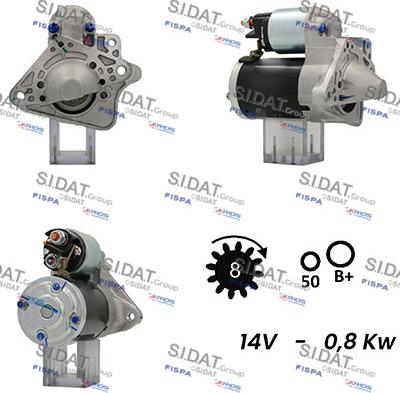 Fispa S12MH0365A2 - Стартер autocars.com.ua