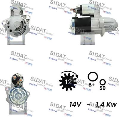 Fispa S12MH0401A2 - Стартер autocars.com.ua