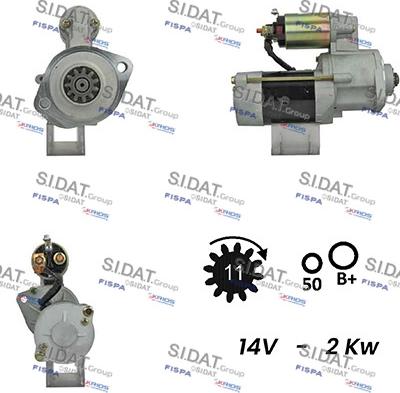 Fispa S12MH0410A2 - Стартер autocars.com.ua