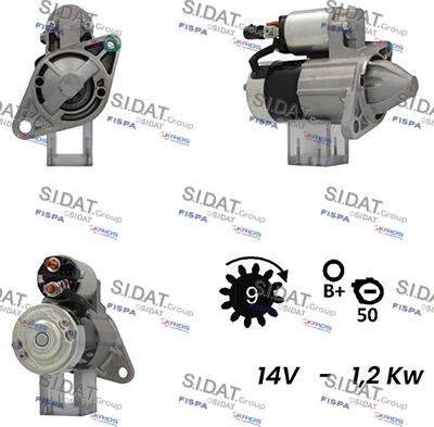 Fispa S12MH0501 - Стартер autocars.com.ua