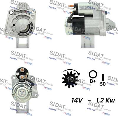 Fispa S12MH0752 - Стартер autocars.com.ua