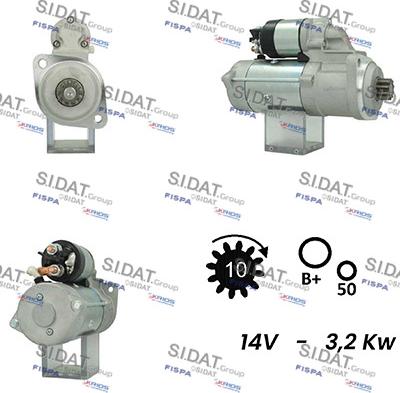 Fispa S12ML0709 - Стартер autocars.com.ua