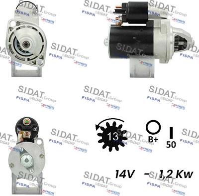 Fispa S12ML0721A2 - Стартер autocars.com.ua