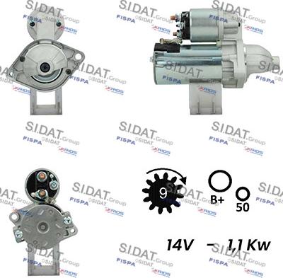 Fispa S12VA0033 - Стартер autocars.com.ua