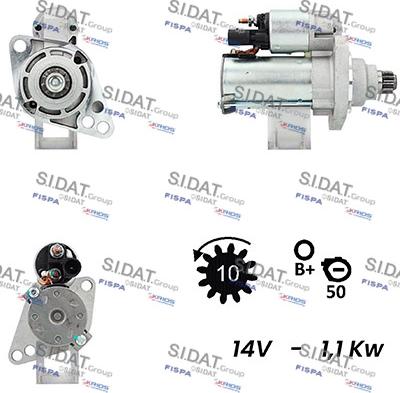 Fispa S12VA0072 - Стартер autocars.com.ua