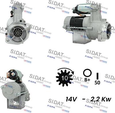 Fispa S12VA0174A2 - Стартер autocars.com.ua