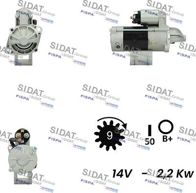 Fispa S12VA0241 - Стартер autocars.com.ua