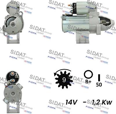 Fispa S12VA0342A2 - Стартер autocars.com.ua