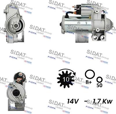 Fispa S12VA0614A2 - Стартер autocars.com.ua