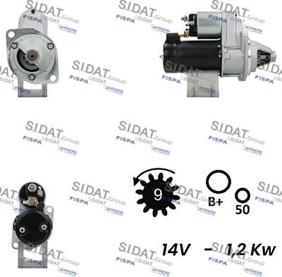 Fispa S12VA0720A2 - Стартер autodnr.net