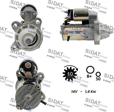 Fispa S12VS0054 - Стартер autocars.com.ua